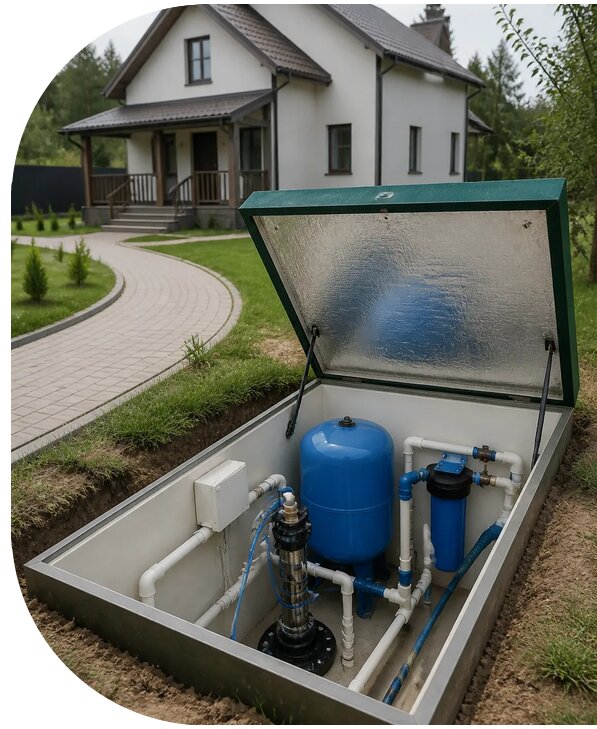 Автономное водоснабжение дома в Дзержинске от 152505 р. | АПаруса-Дзр